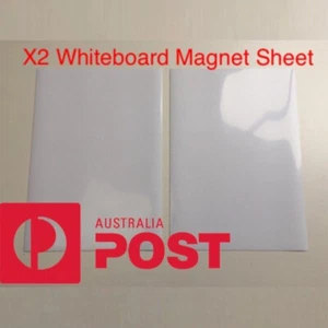2 x A4 White Board Magnet Sheet 0.4mm Whiteboard Wedding Office DIY Art Learning - Picture 1 of 1