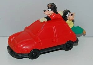 1995 Pull-Back Car Red Toy 3.5" Burger King Figure Goofy & Max Adventure - Picture 1 of 1