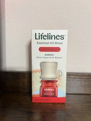 Lifelines Essential Oil Blend ENERGY White Pepper & Fir Balsam .25 oz New - Image 1 of 2