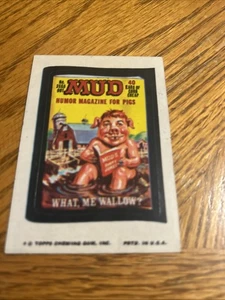 1974 Wacky Packages Series 11 Mudd Tan Back - Bild 1 von 4