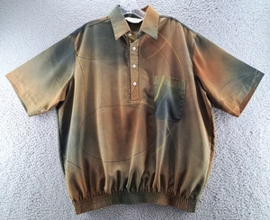 Polo vintage D'Accord uomo grande geometrica fascia cintura retrò anni 90 USA - Foto 1 di 11