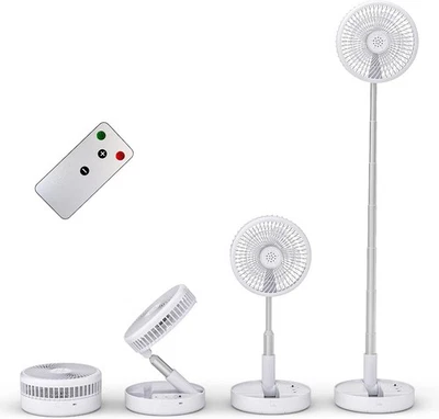 Primevolve 7.7 Inch Portable Standing Pedestal Fan with Remote Control, White  - Image 1 of 4