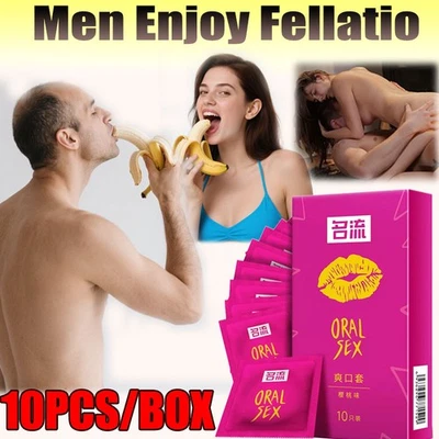 Preservativos para sexo oral sabor cereja látex manga boquete 10~50 peças - Imagem 1 de 4