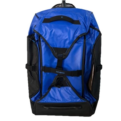 Samsonite Paradiver Duffle Bag Luggage Waterproof Wheels Blue Duffel 30”x18”x10” - Image 1 of 4
