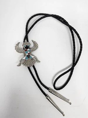 Corbata esmaltada Bolo Kachina bailarina nativa americana occidental Foto 1 de 4