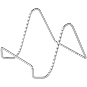 Bard's Plain Silver Wire Easel Stand, 3" H x 3" W x 4.5" D - Picture 1 of 1