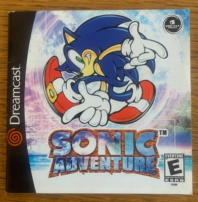 Sonic Adventure Adventures Sega Dreamcast Instruction Manual Only (Black Label) - Image 1 of 3