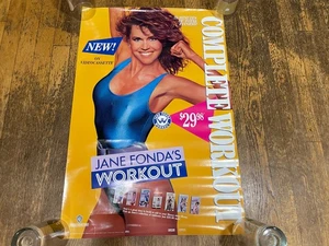 Jane Fonda Workout 20" x 30" Glossy Photo Poster Vintage 1988 VHS Tape - Foto 1 di 3