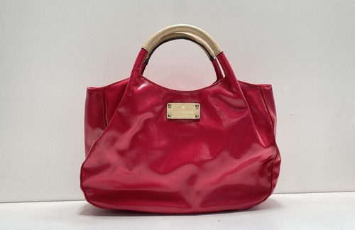 Borsa donna Kate Spade rosa a pois manico lucido manico superiore