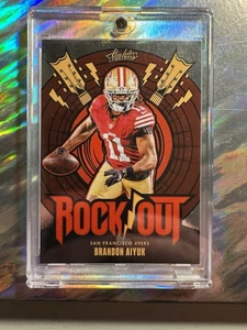 2024 Panini Absolute - Rock Out Brandon Aiyuk #RO-BAK- San Francisco 49ers - Picture 1 of 2