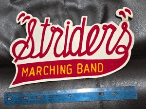 Striders Marching Band Letterman Patch - Removed - 11x8 - School HS - Picture 1 of 2