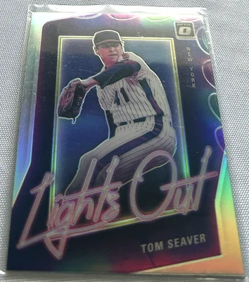 2021 Donruss Optic Baseball Tom Seaver New York Mets Lights Out Holo Silver #LO4 - Image 1 of 3