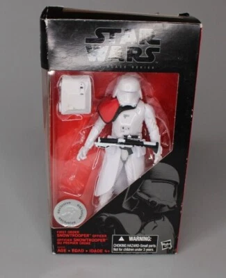 Star Wars The Black Series First Order Snowtrooper Officer pre owned  - Image 1 of 4