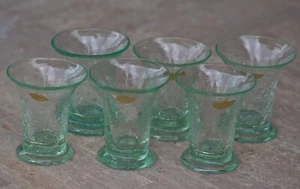 Juego de 6 vasos Skansen TURE BERGLUND de colección hechos en Suecia años 50 ¡ENCONTRADO RARO! - Imagen 1 de 9