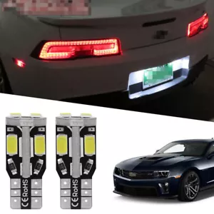 2pcs HID White 2825 LED License Plate Light Bulbs for 2010-2021 Chevrolet Camaro - Foto 1 di 9