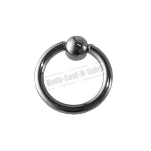 ARGENTO Forma Circolare ("Hoop") 8mm BSR Body Sfera Anello Naso Labbra Acciaio 316L - Foto 1 di 6