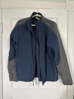 Black Diamond Jacket Mens Medium Navy Grey Soft Shell Full Zip Fleece Lined Coat - Image 1 of 4