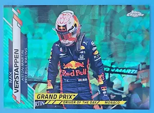 2020 Max Verstappen Topps Chrome F1 Sapphire Aqua Refractor #159 Formula /99 RC - Picture 1 of 2