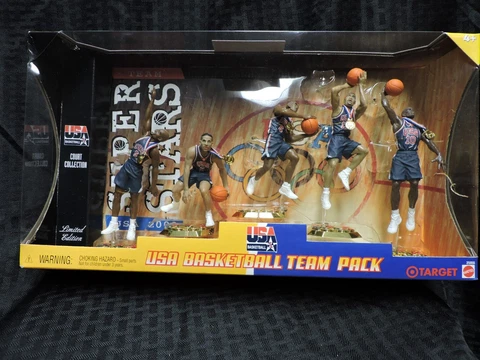 Mattel Super Stars Circa 2000 USA Basketball 5 Players Limited Edition Team Pack Cover