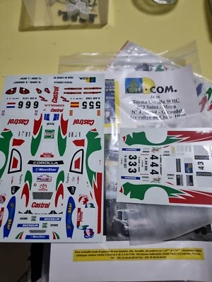 Decals Toyota Corolla Wrc 1.24 - Immagine 1 di 4