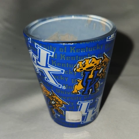 NEW - UK University of Kentucky Wildcats Shot Glass Cover