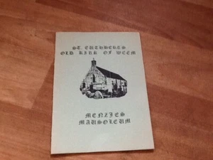 ST.CUTHBERT'S- OLD KIRK OF WEEM, MENZIES MAUSOLEUM PERTHSHIRE BOOKLET- F\POST UK - Picture 1 of 8