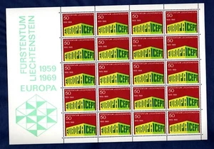 LIECHTENSTEIN 1969 C.E.P.T. in minifoglio MNH** - Picture 1 of 1