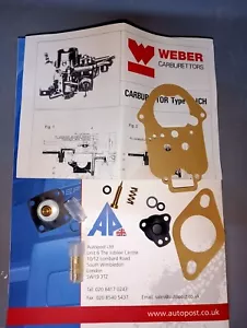 KIT DE REPARACIÓN DE CARBURADOR LAND ROVER SERIE WEBER-DA2206-605092W - Imagen 1 de 2