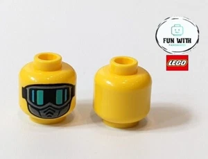 Lego Minifigure Head - Mask Black Goggles Stunt Man (No 3524) NEW & GENUINE - Picture 1 of 1