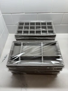 Jewelry Organizer Stackable Velvet Trays Set of 8 Diommell NEW - Picture 1 of 9