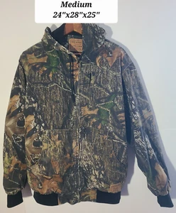 Levi Strauss Signature Field Gear Realtree Camo Canvas Medium Full Zip Jacket - Picture 1 of 8