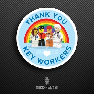 Thank You KEY WORKERS Sticker - NHS Decal | Car Window Decal - Picture 1 of 1