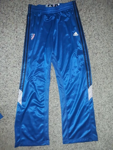 Adidas Basketball Warm Up Pants WNBA M+2 Length Athletic Snap Legs Black Cover