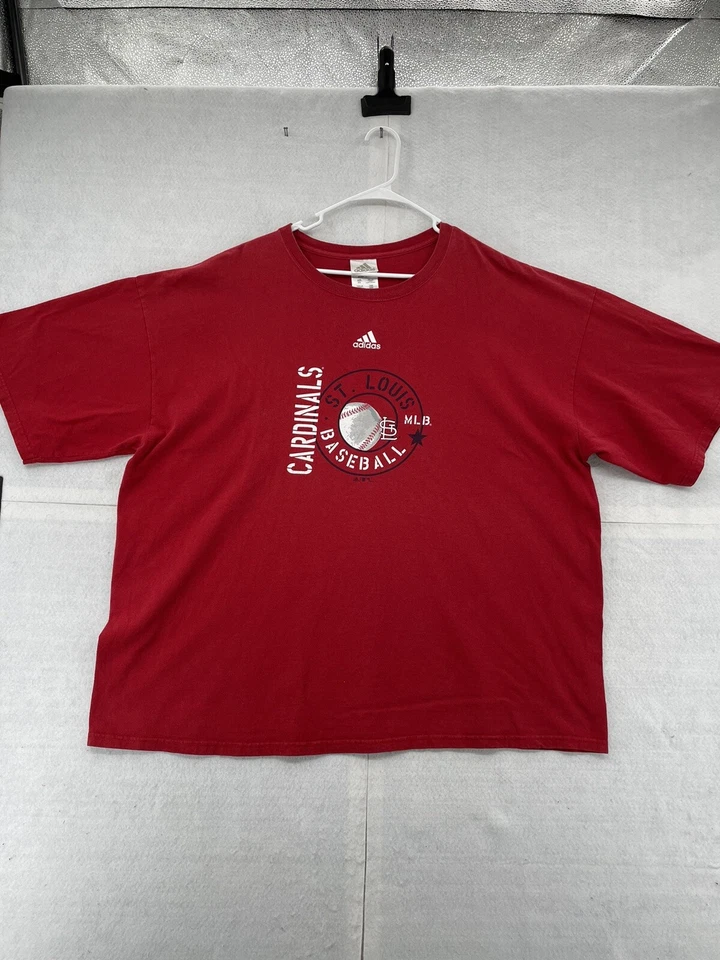 Camisa St Louis Cardinals Adulto 2XL XXL Vermelha Manga Curta MLB Beisebol Adidas Masculina - Imagem 1 de 4