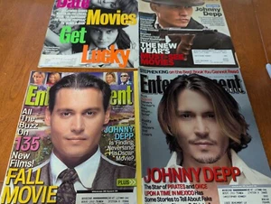 Johnny Depp Entertainment Weekly lot x4 Benny & Joon Public Enemies - Picture 1 of 4
