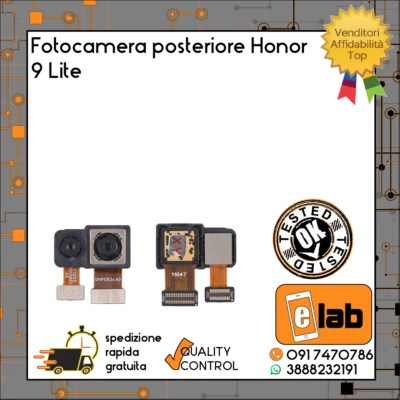 FOTOCAMERA POSTERIORE PER HUAWEI HONOR 9 LITE LLD-AL10 TL10 L31 BACK CAMERA - Immagine 1 di 3