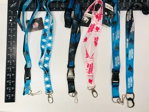 NFL Carolina Panthers Lanyard Ticket ID Badge Holder Keychain Clip - Picture 1 of 66