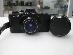 Mint Pentax Auto 110 Super SLR Film Camera PENTAX-110 18mm 50mm Lens - Picture 1 of 4