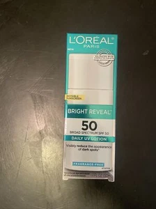L'Oreal Paris Bright Reveal SPF 50 Daily UV Lotion 1.7oz Exp 09/2025+ - Picture 1 of 2