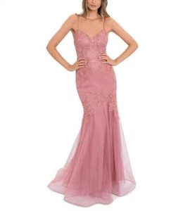 New $279 Blondie Nites Women's Long Sleeveless Sweetheart Maxi Dress A4247 - Picture 1 of 10