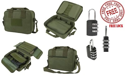 NcStar VISM Padded Double Pistol Range Bag w/Double Stack Magazine Pouches - Image 1 of 4