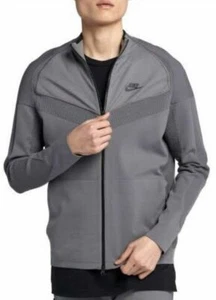 Nike Sportswear TECH KNIT Body Map Chaqueta Laboratorio GUNSMOKE/NEGRO 886150 036 $250 - Imagen 1 de 12