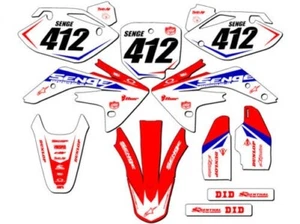 2007-2023 CRF 150 R BINARY Red Senge Graphics Kit Compatible with Honda - Picture 1 of 10