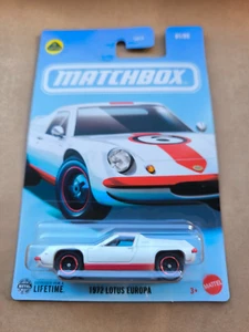 MATCHBOX MBX 1972 LOTUS EUROPA WHITE RED 01/05 GGF12 - Picture 1 of 1
