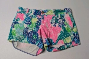 Lilly Pulitzer Shorts Women's 6 Multi Color Callahan Stretch Geometric - Picture 1 of 7