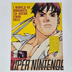 Street Fighter Alpha 2 Nintendo 64 N64 Honored Print Ad/Poster Promo Art - Picture 1 of 2