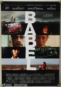 PÓSTER DE PELÍCULA BABEL DS ROLLADO ORIGINAL DE UNA HOJA BRAD PITT CATE BLANCHETT (2006) - Imagen 1 de 1