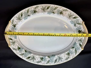 Noritake ARGYLE 16" Oval Serving Platter 5311 Fine China Japan Gold Extra Large - Picture 1 of 8