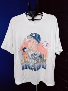 Vintage 90s New York Yankees Irabu Men's Size 2XL T-shirt Pro Player USA Made - Picture 1 of 6