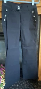 SABRINA LAUREN Women’s Sz 10 Black Pants Jeans Stretch Boot Cut NEW WOT - Picture 1 of 9